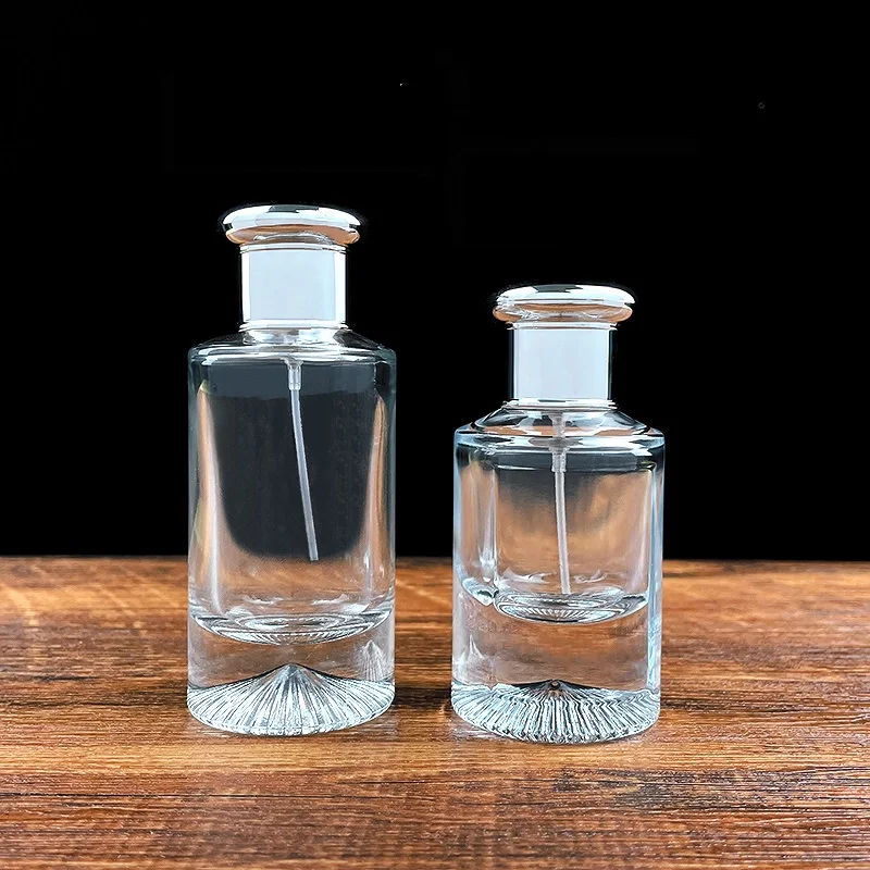 Luxury Custom Cyclindrique Empty Spray Pump 25ml 50ml Perfume Glass ...