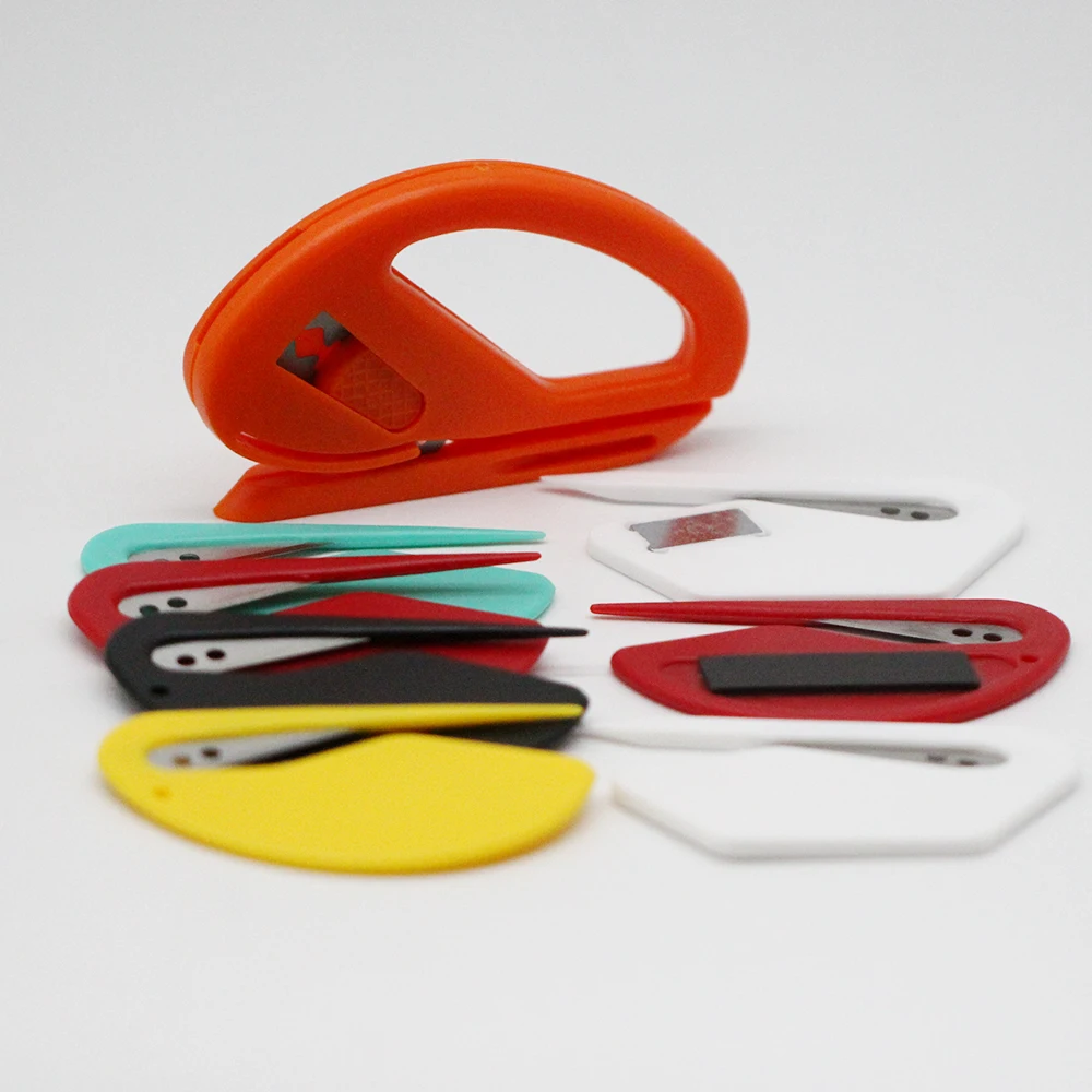 Безопасный прозрачный режущий нож, лезвие из нержавеющей стали, Открыватель пластиковых писем, резак для упаковки, коробки, маскировочной пленки