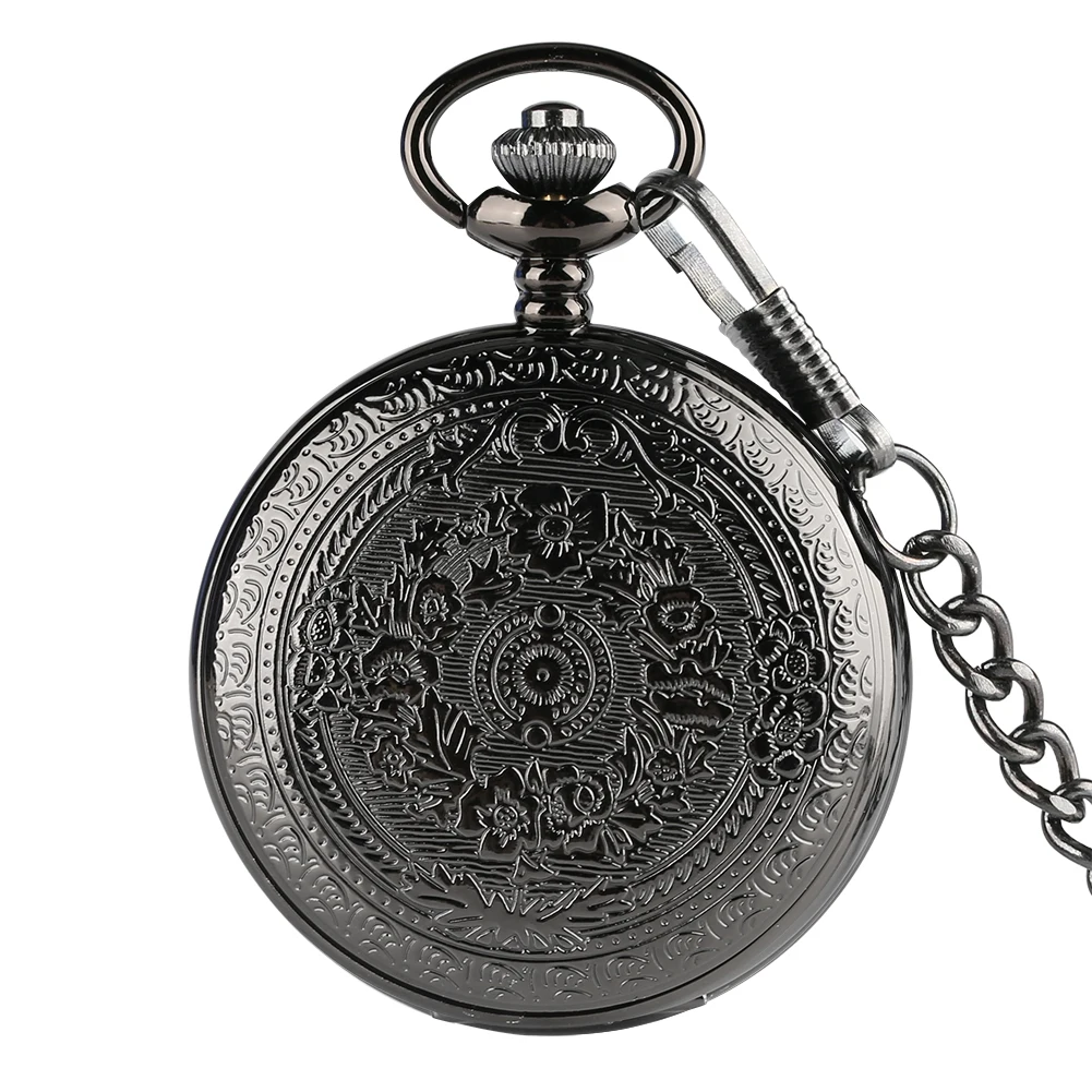 Vintage Locket Pendant Roman Numerals Steampunk Pocket Watch with Fob Chain  to My Son Gift