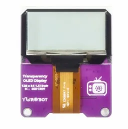 24 Pin Blue SPI I2C IIC Module  SSD1309 1.5''  Transparent OLED screen Display 128*64 128x56 1.51 inch flexible panel
