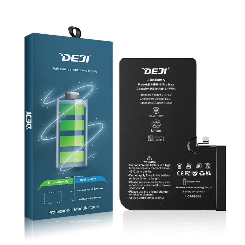 DEJI Battery for Iphone 16 Pro Max - 4685mah Rechargeable