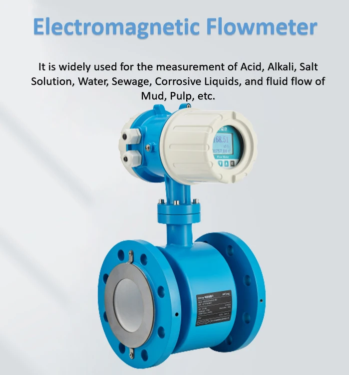 Factory Online Sewage Electromagnetic Magflow Flow Meter Manufacturers ...