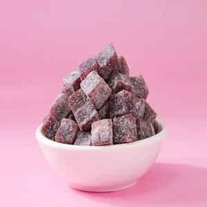Ready to Eat  Hawthorn Fruit Soft Sweets  Cubes Sweet Snack Bulk Syrup Preserved Hawthorn Diced