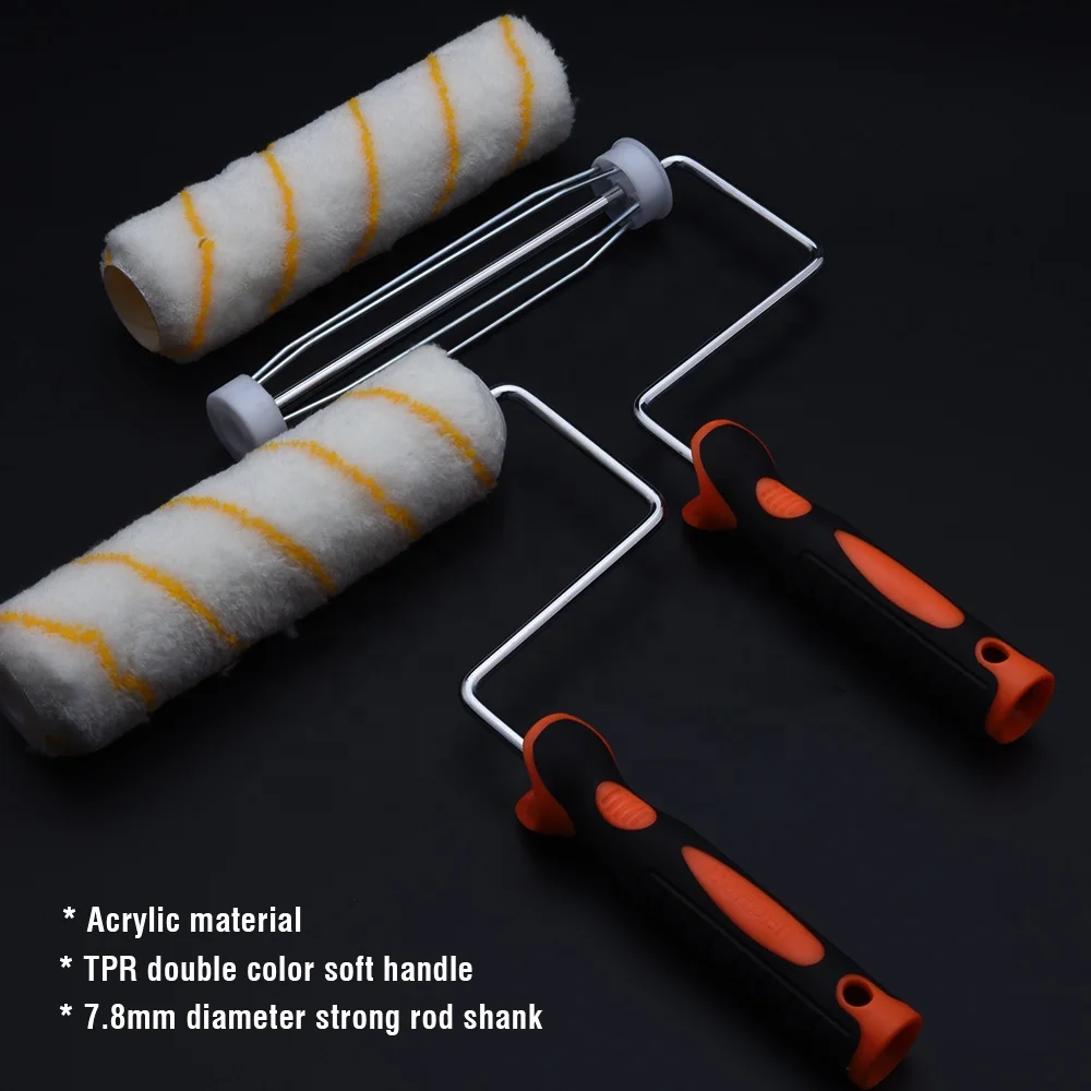 HARDEN Roller Painting Double Pattern 9 Inch Decorative Paint Roller Brush Set
