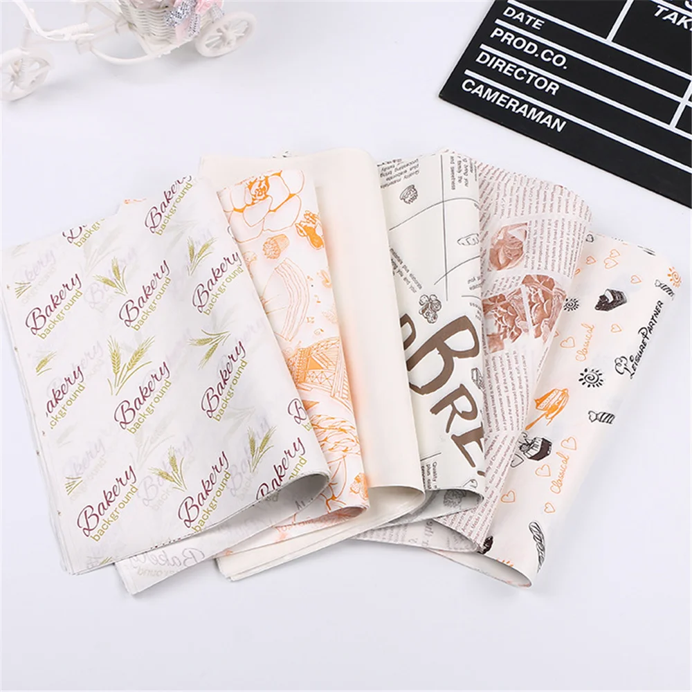 Custom Wrapping Paper Wholesale Printed Wax Brown Sandwich