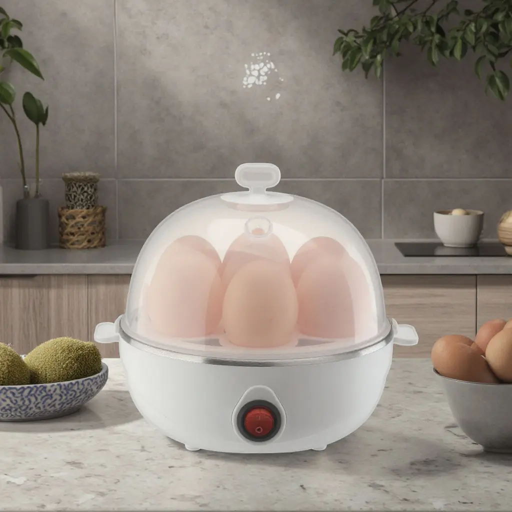 Automatic Single Layer Electric Egg Cooker 220v Power Source Plastic Household Food Cooker