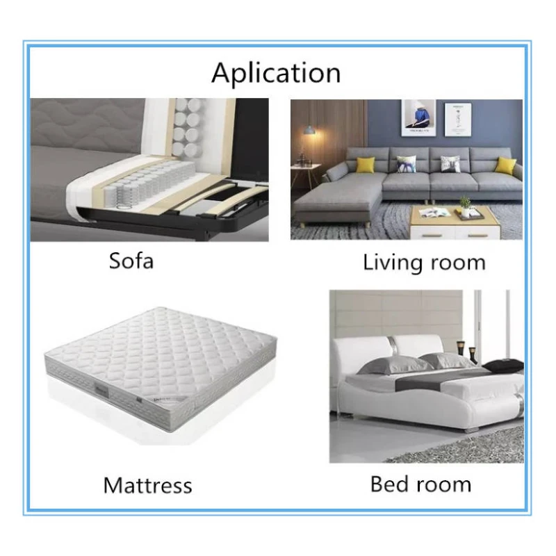 WELLTOP Furniture Accessories Pocket Spring White Pocket Coil Spring Spring Pack Unit Steel Wire for Bed Sofa Mattress