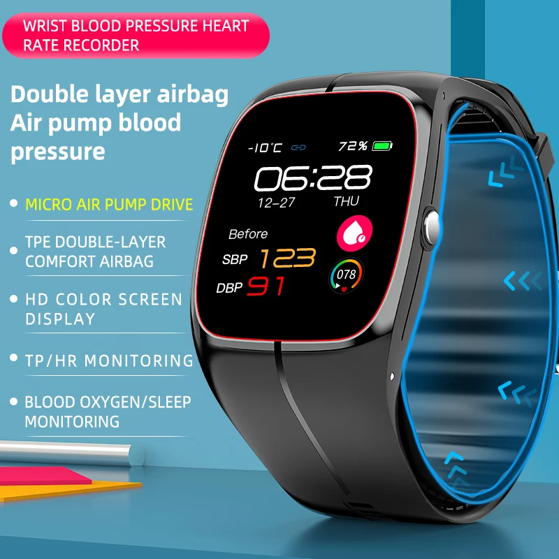 TP20 Airbag Airpump Blood Pressure Monitor Smart Watches High Precise Body Temperature R aperçu 3