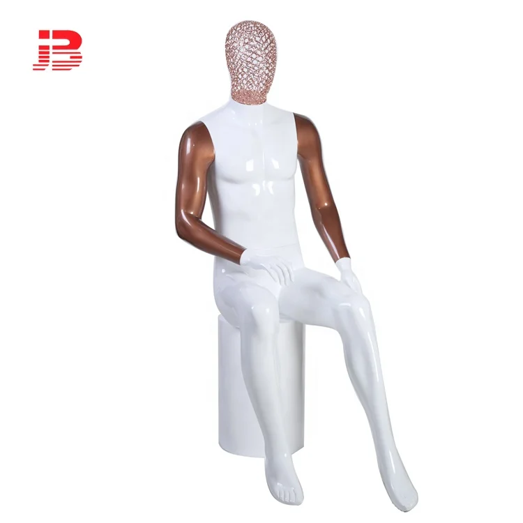 Fashion male mannequin with iron wire head