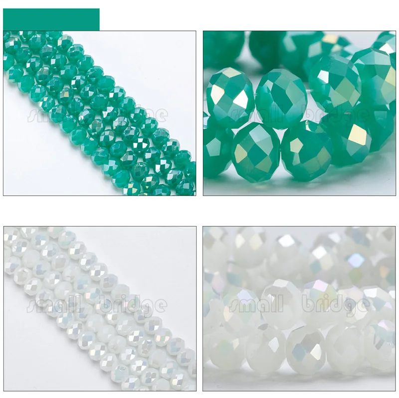 Factory Price 8MM Colorful Round Glass Crystal Rondelle Beads Wholesale manufacture