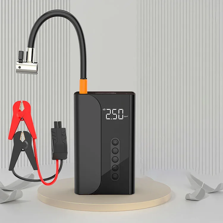 New Arrival Automatic Lightweight Wireless Digital Display  Tyre air Pump Car Starter Power Bank All Vahicle Tyre air Pump