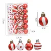 24 sets of 3cm painted Christmas balls