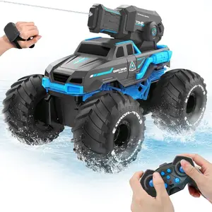 EPT 2.4GHz Off-Road Amphibious Remote Control Shooting Water Car Gesture Sensor 4WD RC Monster Car
