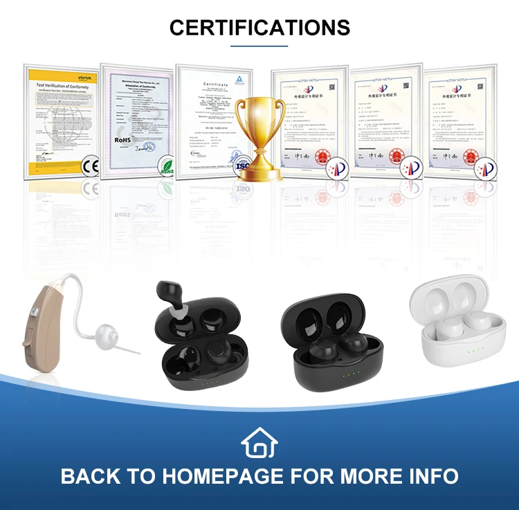 Universal Mini Hearing Aid Rechargeable Ear Hearing Loss Aids Bte