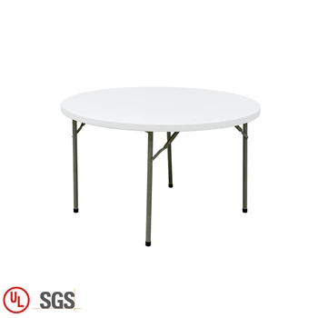 Factory direct sales cheap plastic dinning 4ft banquet folding round tables for events party