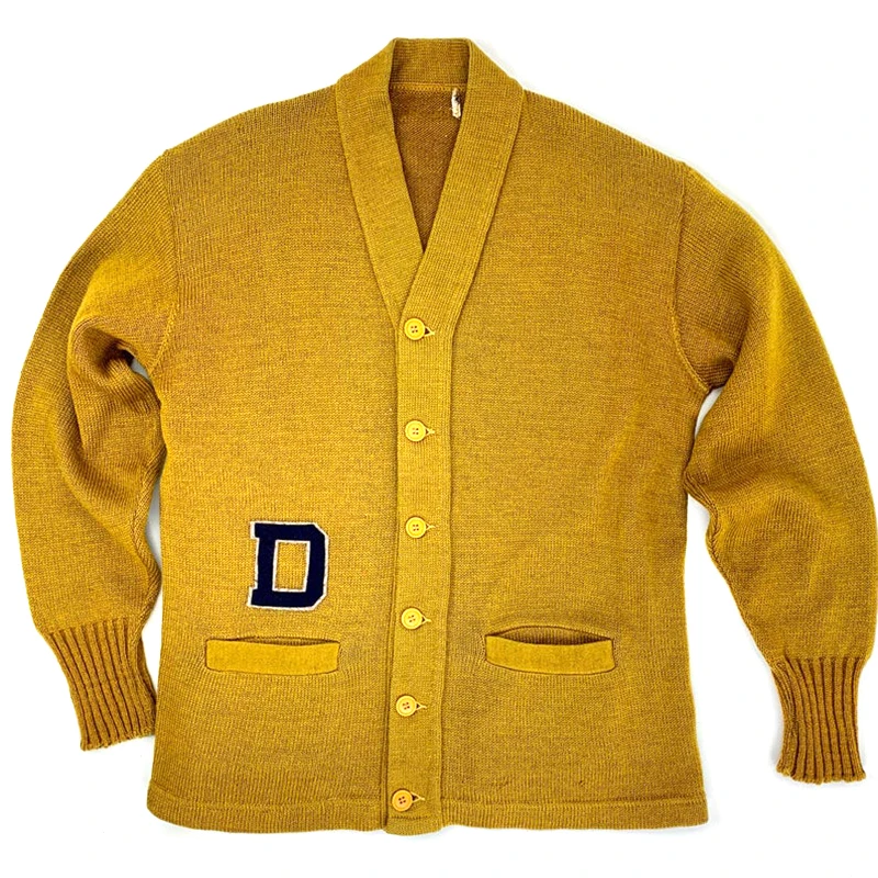 Custom 1940's-50's Vintage Men College Letterman Cardigan Knitted Sweater  Open-front Embroidered Patch Low Slash Pockets - Buy Vintage Cardigan  Sweater,College Cardigan Sweater,Men's Cardigan Knitted