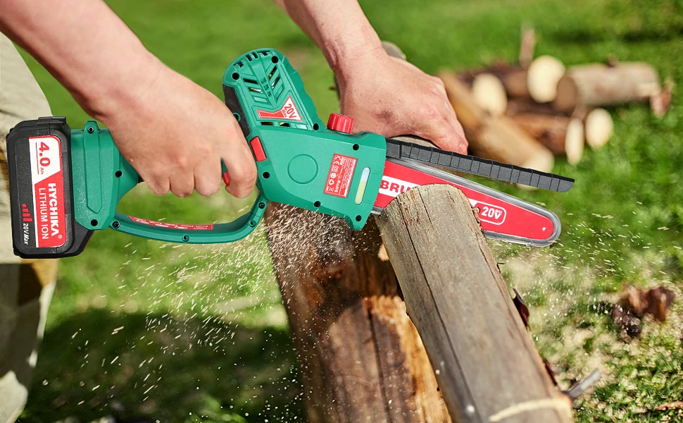 Hychika 36v Electric Power Man Mini Wood Cutting Machine 20v Cordless