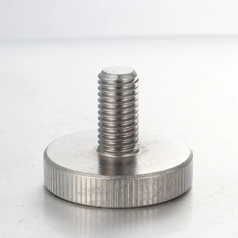 product exclusive offer 304 stainless steel flat head knurled hand screw large flat head knurled screw mirror screw-61