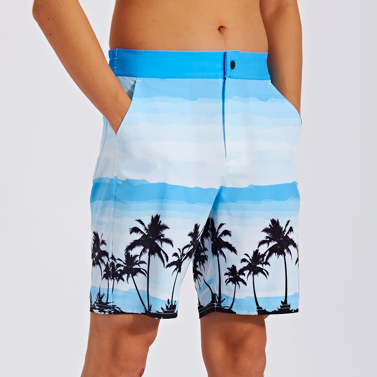 Szublimációs férfi spandex gyorsan száradó strandszörfdeszka strand nyári izzadságnadrág férfi hálós rövidnadrág fürdőruha693_voghion.com
