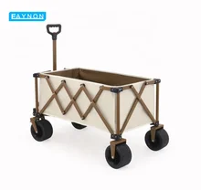 EAYNON High Capacity Collapsible Folding Wagon Small Trailer for Outdoor Camping for Large Fence Camper