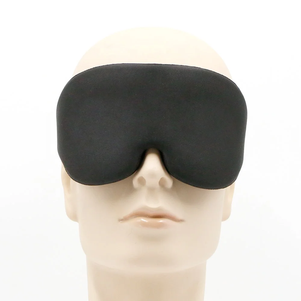 Custom Sleep Eye Mask High Quality 3D Contoured Slow Rebound Eyemask for Sleeping Travel Eye Cover Set