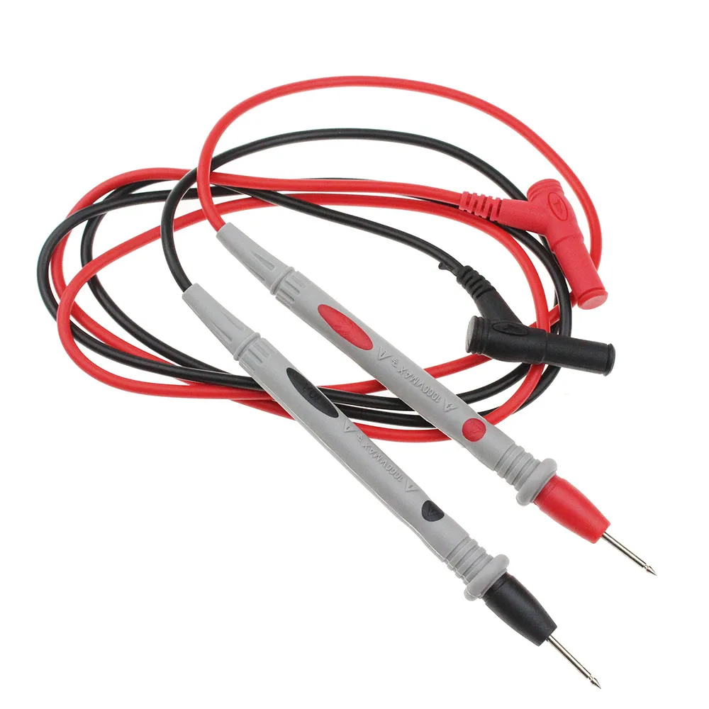 1Pair Universal Digital 1000V 10A 20A Thin Tip Needle Multimeter Multi  Meter Test Lead Probe Wire Pen Cable Multimeter Tester