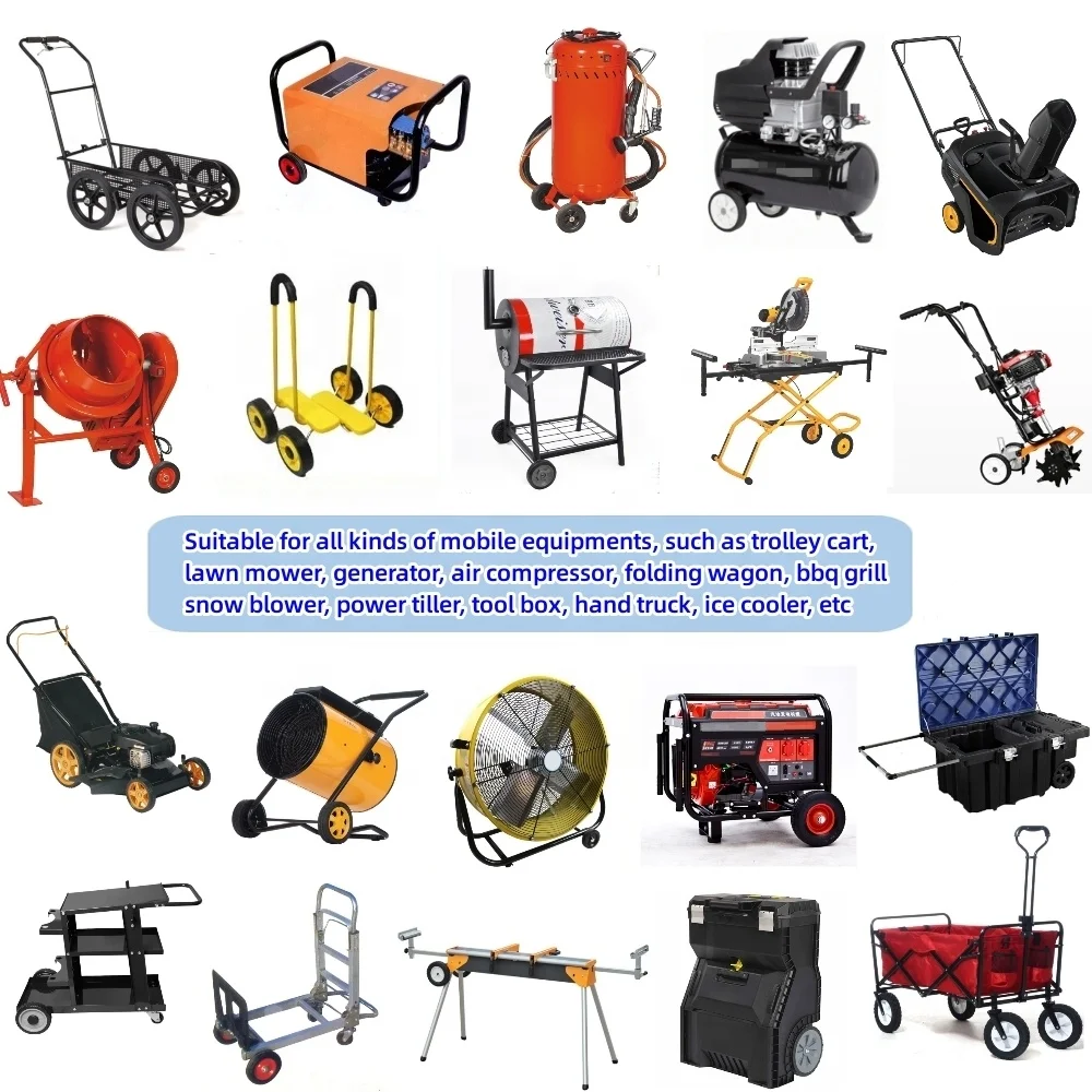 Пластиковое колесо, 7-дюймовое колесо из ПВХ для культиватора, садового тележки, аэратора для газона