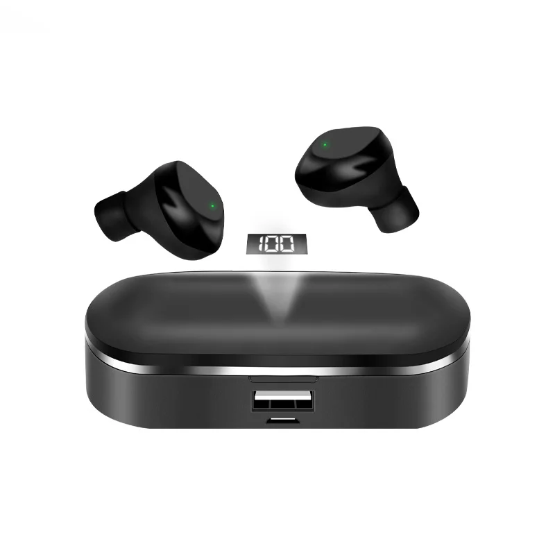 ☆ワイヤレスイヤホン ホワイト ブラック 充電ケース付き Kashimura 完全ワイヤレスイヤホン2 充電ケース付 BK Bluetooth