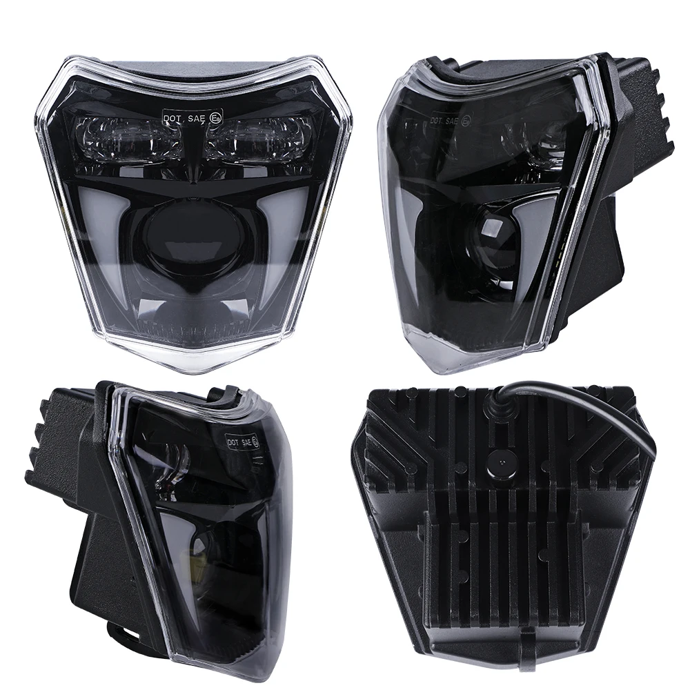 High Power High Lumen 65W 6600Lm Headlight Waterproof for Ktm Xc Sx Sxf Exc Dirt Bike Best Motorcycle Led Headlamps