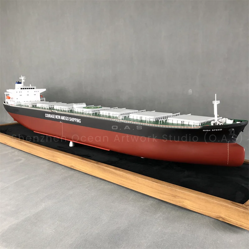 Crafted with exquisite precision, this large bulk carrier model showcases classic Korean Shipbuilding craftsmanship in full detail. It vividly restores the realistic deck layout, standard bulbous bow structure and accurate boat draft display parameters. Made of premium sturdy materials with fine polishing, clear in hierarchy and professional in presentation. Perfect for maritime teaching exhibitions, shipyard technical displays and high-end corporate gifts. Custom scales and markings are available from our factory for academic and business customized demands.Amber@vesselmodel.com Tel: +86 18038048785