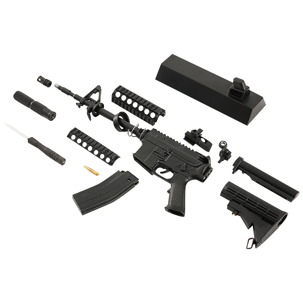 Mini Goat Toy Guns Metal Assembles AR15 1:3 Weapon Christmas