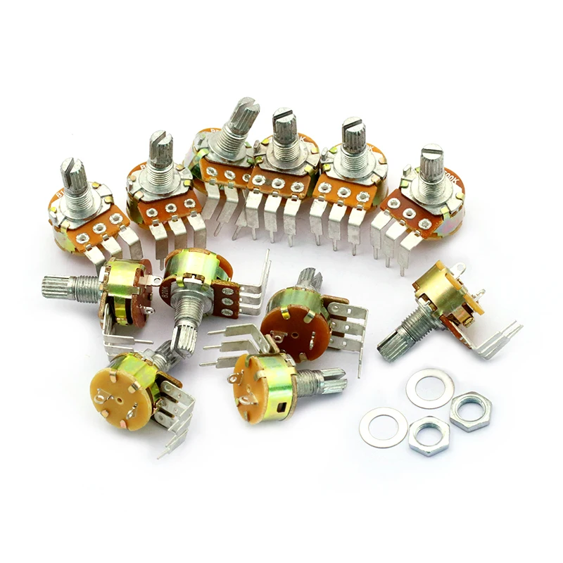 10K 20K 50K RV17 100k Potenziometro Dimmer Rotativo Con Interruttore - Foto 13