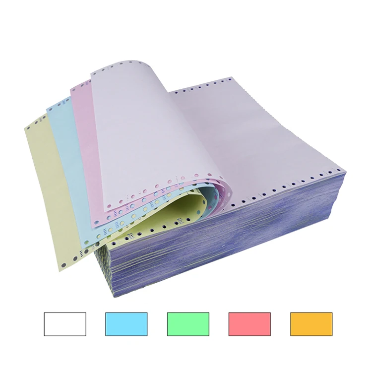 NCR) Carbonless Copy Paper 2 3 4 5 Plys Continuous Printing Paper Office  Paper - China Carbonless Paper, NCR Paper