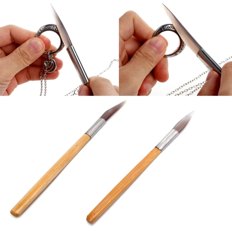 Couteau Polisseur En Agate – Pour Bijoux En Or, Argent, Cuivre – Enlève Rayures Et Redonne L’éclat – Usage Pro Ou Maison