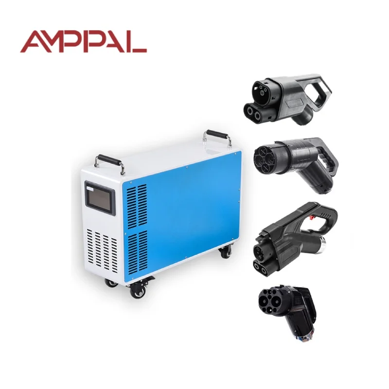 AMPPAL Portable EV Charger Double Gun DC Car Charging Stations Install Infrastructure for Easy Use