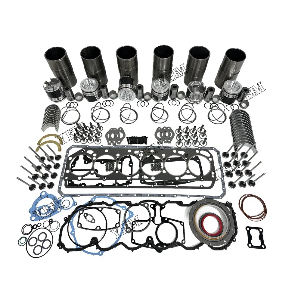 Overhaul Kit With Valves Engine Bearings Cylinder Liner Piston Rings Full Gasket Kit 357-0447 Fit for Caterpillar C9.3 Engine