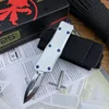 WHITE HANDLE AND DOUBLE-EDGE(D/E)