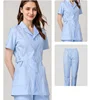 blue lab suit with suit collar