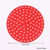 round 9 inch red