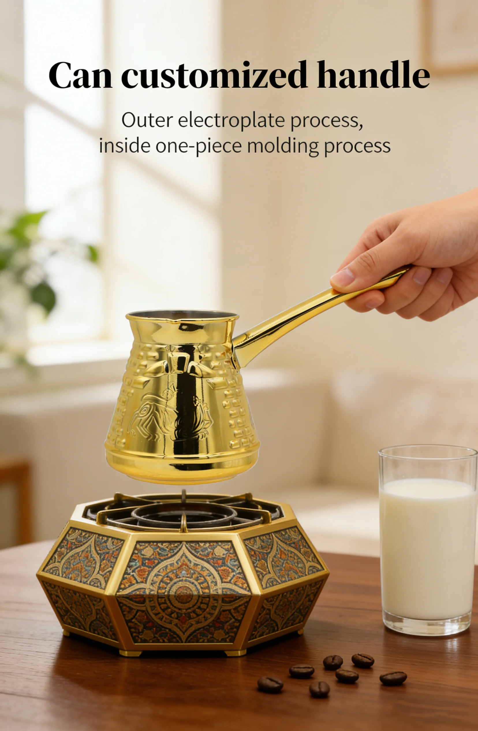 Factory Direct Supply  Moka Pot Coffee Maker for Stainless Steel Turkish Coffee Pot