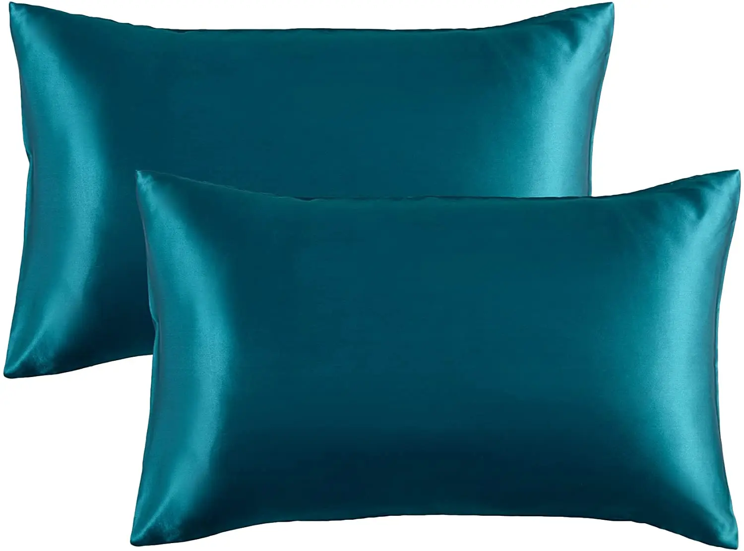 Wholesale Ready To Ship Pillow Case Silk Satin Custom Standard Set Of 2