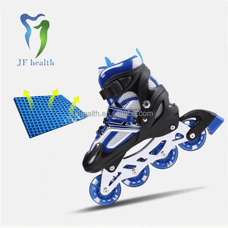Trendy slalom skating shoes professional sports roller skates shoes 4 size adjustable single-row ice skates for children