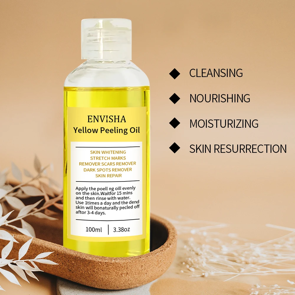 Organic Effective Yellow Peeling Oil, Exfoliating Dead Skin