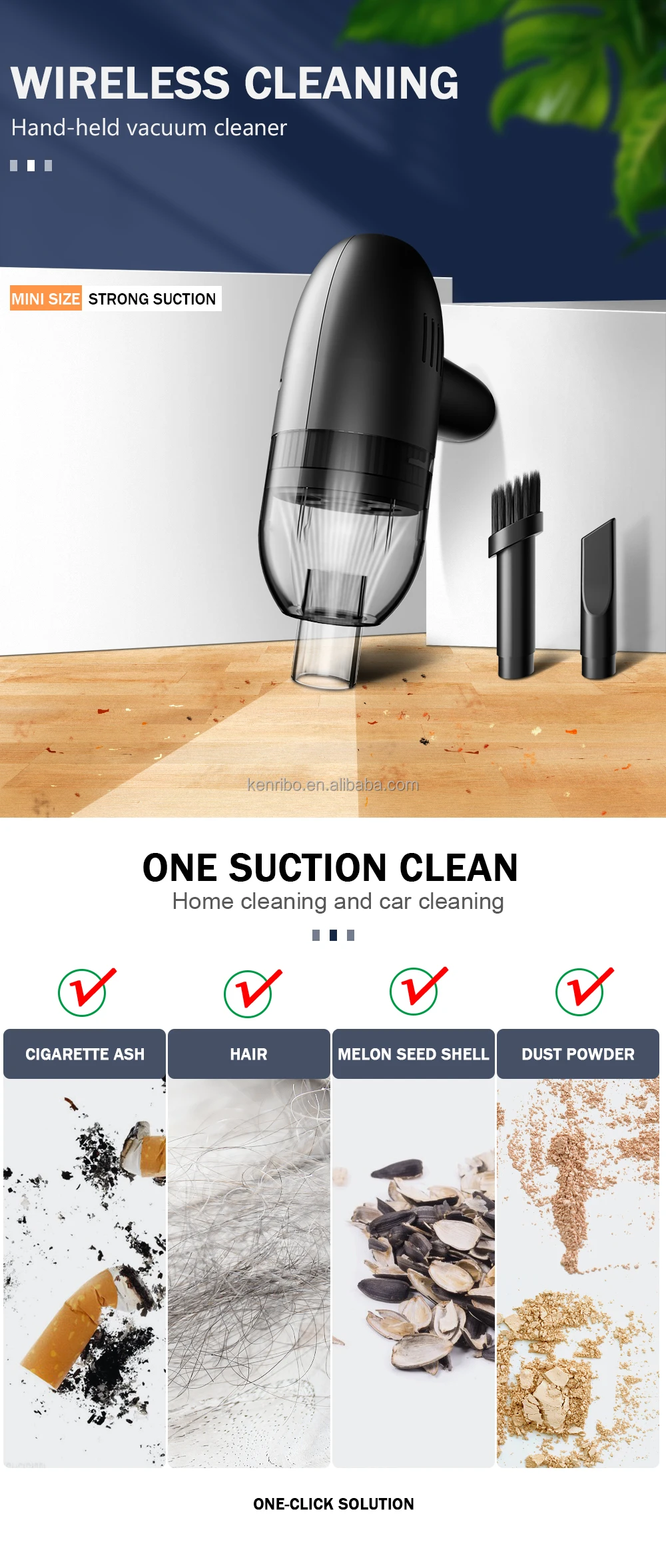 Most Popular Wireless Mini Sweeper Use Cordless Portable Vacuum Cleaner