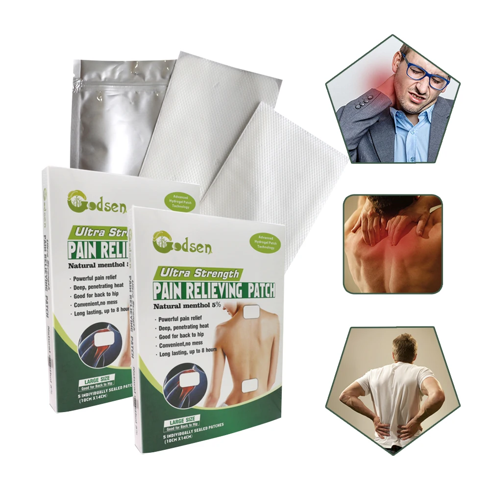 Customized Adhesive Cold Therapy Hydrogel Back Shoulder Neck Elbow Ankle Joints Pain Relief Gel Cooling Patch