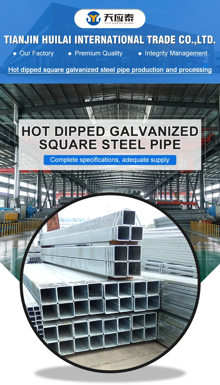 Tianjin Factory Stock Pre Galvanized Square Carbon Steel Hollow Section  Structural Pipes Gi Steel Pipe Hot Rolled Erw Steel Tube - Buy Hdgi Square  Hollow Section Galvanized Steel Pipe Mild 80um Zinc