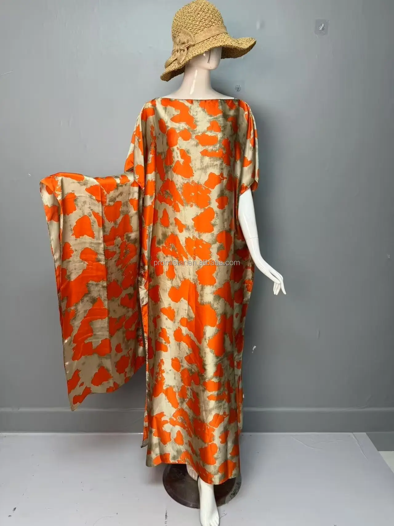african maternity dress designs PROMISTAR Women's Breathable Polyester Kaftan Set