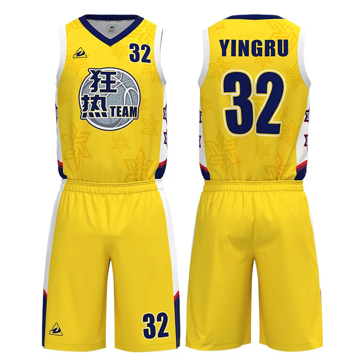 basketball jersey uniform design color yellow personalized custom  sublimation geometry pattern basketball jersey uniform - AliExpress