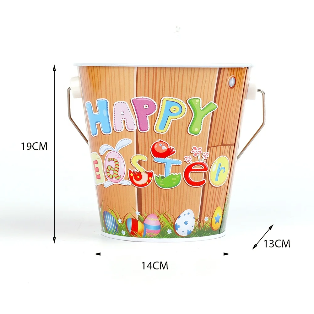 Easter Bunny Pail Baskets For Easter Eggs Hunt Gift Baskets Kids Party