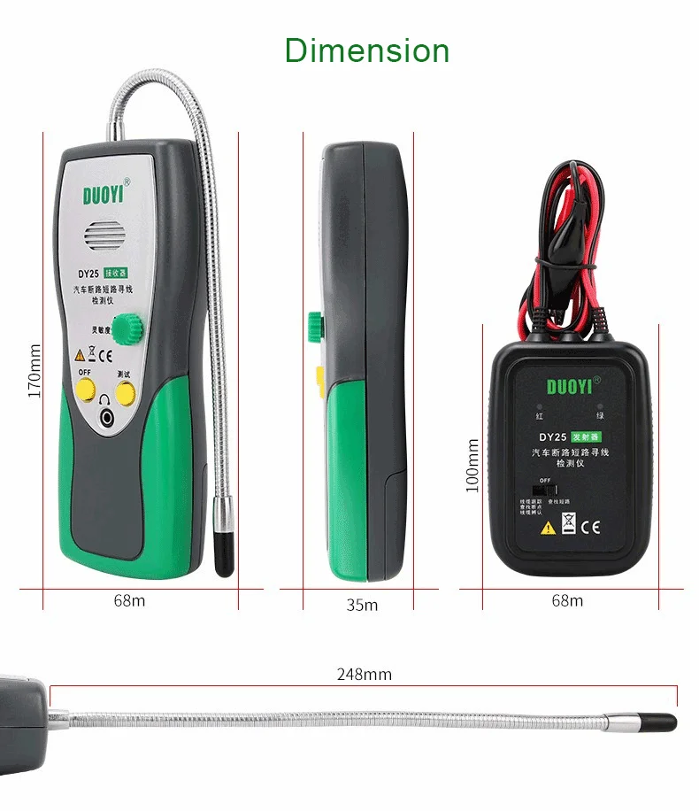 Automotive Transponder DC 6-42V Flexible Probe Cable